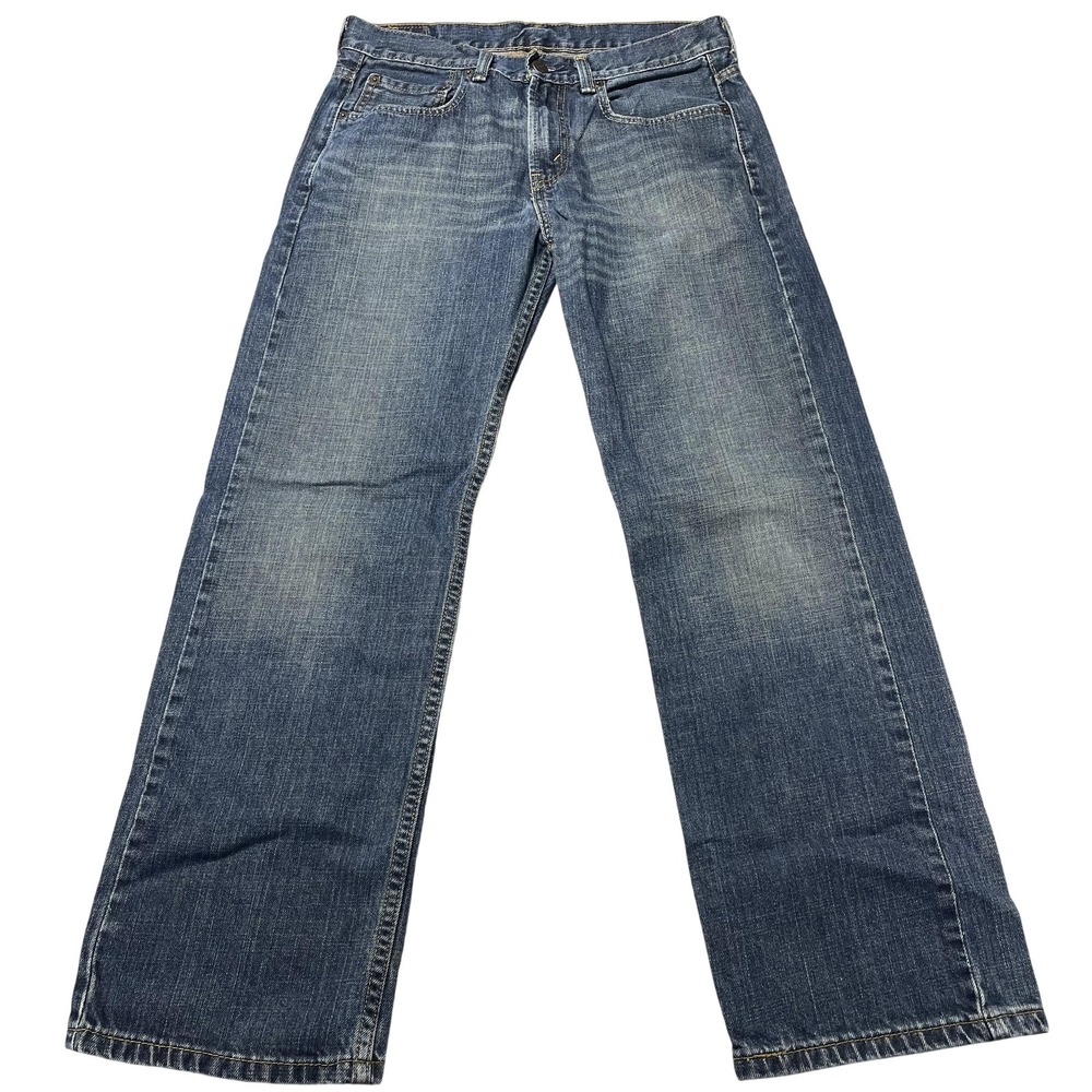 Levis 569 Loose Straight Jeans Mens 28x28 Blue Y2K Vintage Denim Mexico 2000s